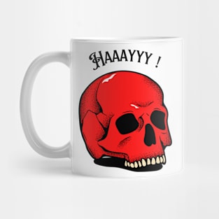 RED Skull Mug